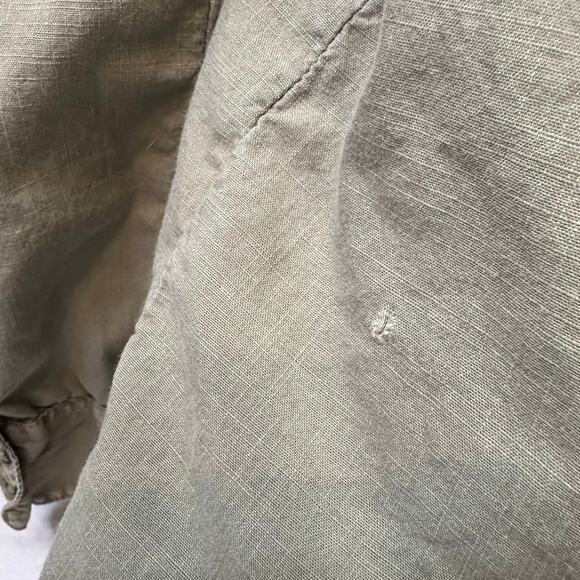 Madewell Army Green Utility Button Up Military Style Shirt Size Medium - Picture 4 of 7